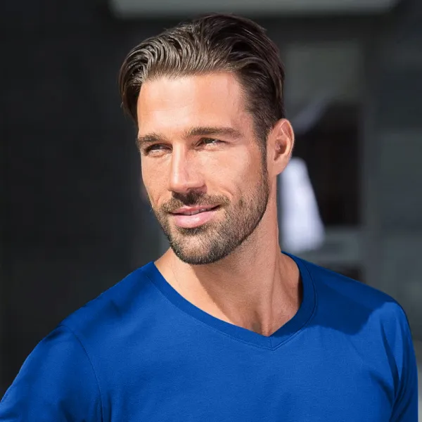 Muška pripijena majica - V-izrez