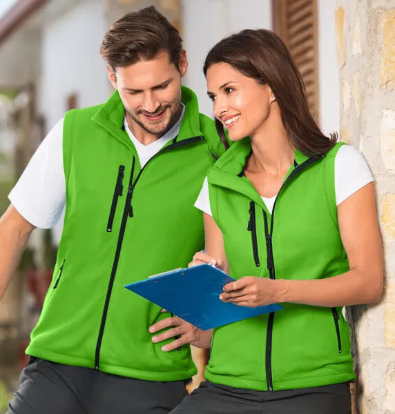 Prsluk od kontrasta od flisa - Unisex flis prsluk - za žene i muškarce