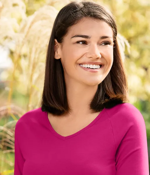 Ženska majica uskog kroja, V izrez - Duboki V izrez