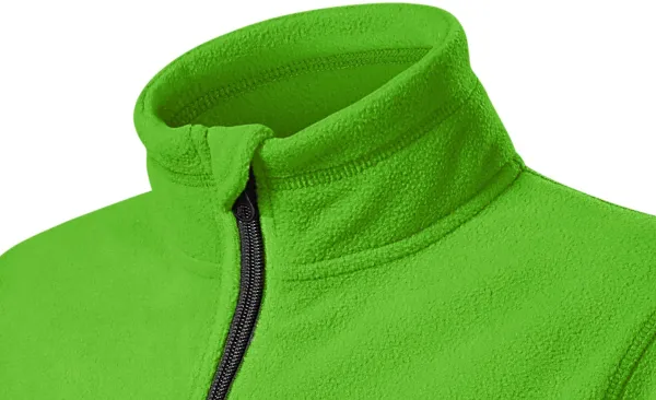 Dječja jakna od kontrasta od flisa - Podignuta kragna za zaštitu vrata od hladnoće