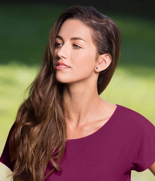 Ženska duga majica / haljina - Dublji okrugli izrez