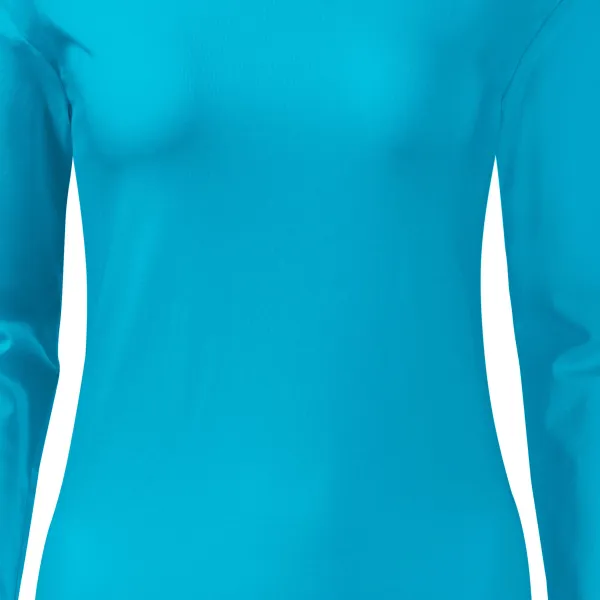 Ženska majica uskog kroja s dugim rukavima - Nježno suženi kroj