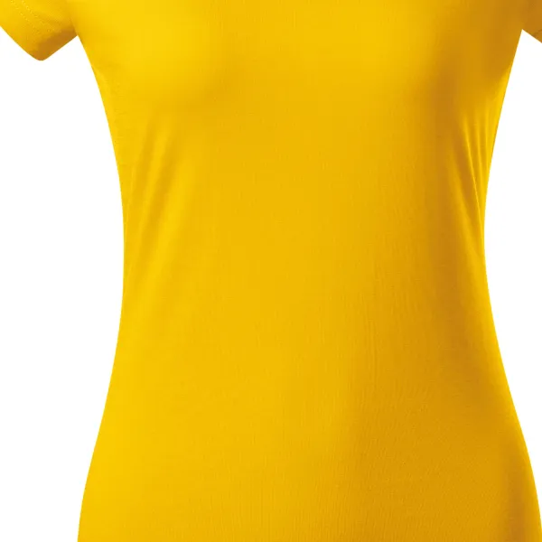 Ženska majica slim fit s V izrezom - Nježno suženi kroj