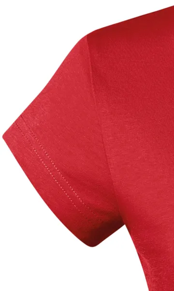 Ženska majica slim fit s V izrezom - Vrlo kratkih rukava