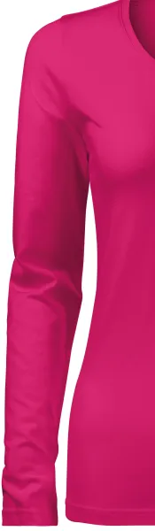 Ženska majica uskog kroja s dugim rukavima - Klasični dugi rukavi