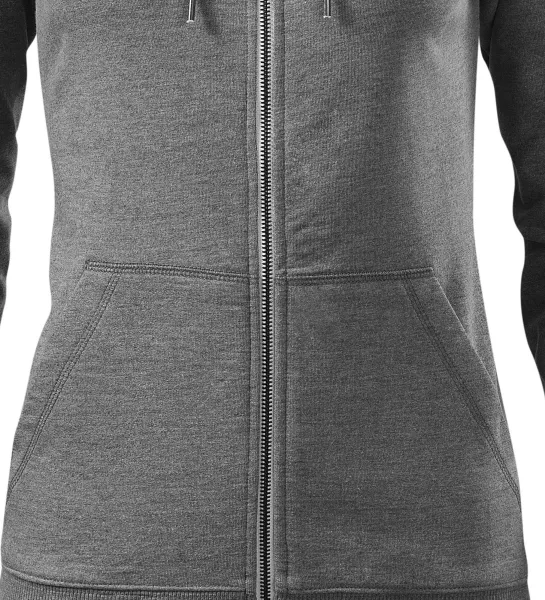 Dame kontrastna majica s kapuljačom - Suženi kroj s bočnim šavovima