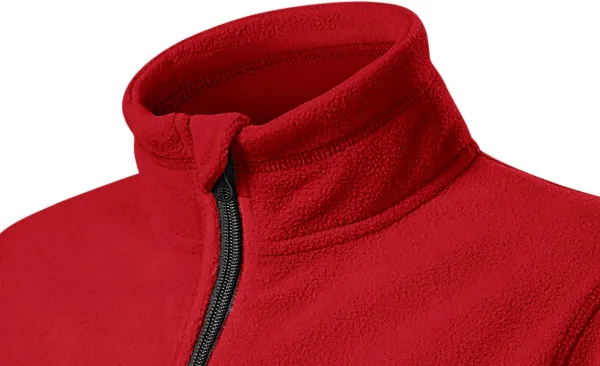 Dječja jakna od kontrasta od flisa - Podignuta kragna za zaštitu vrata od hladnoće