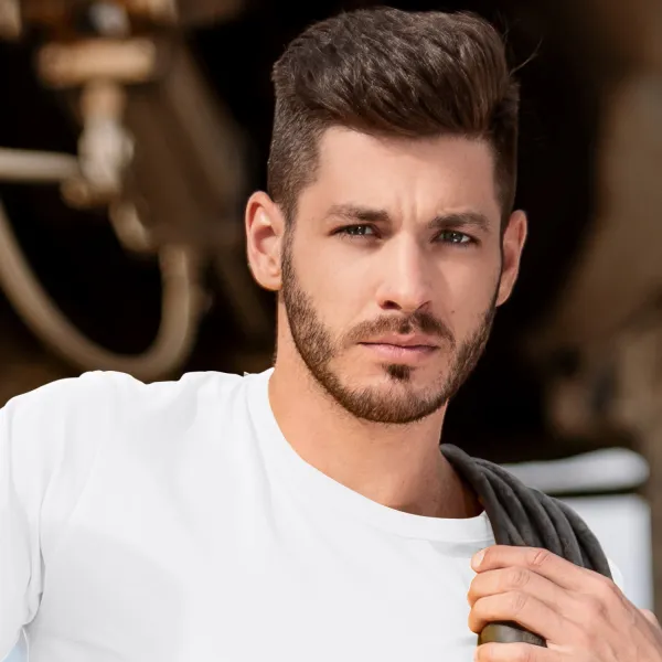 Izdržljiva muška majica teža - Klasičan okrugli izrez