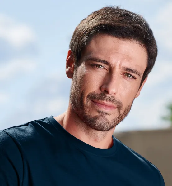 Muška jednostavna majica - Klasičan okrugli izrez