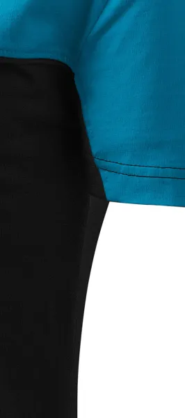 Dvobojna pamučna majica - Kroj s bočnim šavovima