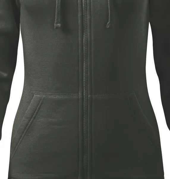 Ženska majica s kapuljačom - Suženi kroj s bočnim šavovima