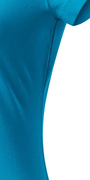 Ženska majica slim fit s V izrezom - Kroj s bočnim šavovima