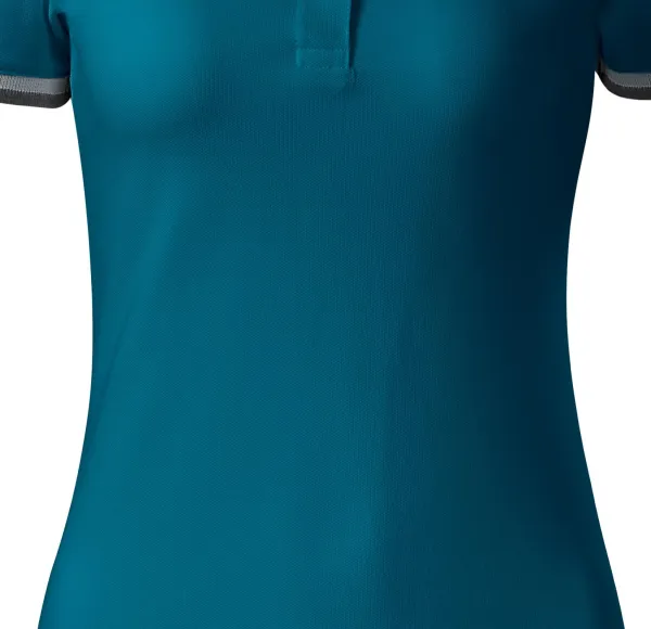 Ženska haljina s ovratnikom gore - Blago sužen kroj