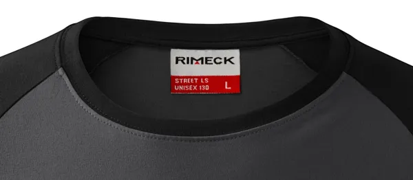 Muška kontrastna majica dugih rukava - Klasičan okrugli izrez