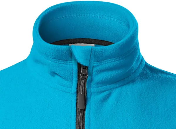 Ženska jakna od kontrasta od flisa - Zatvaranje patentnim zatvaračem do brade