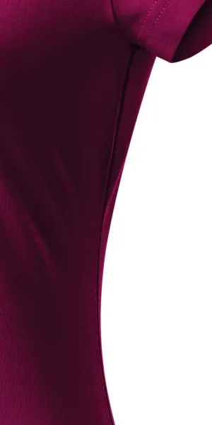 Ženska majica slim fit s V izrezom - Kroj s bočnim šavovima