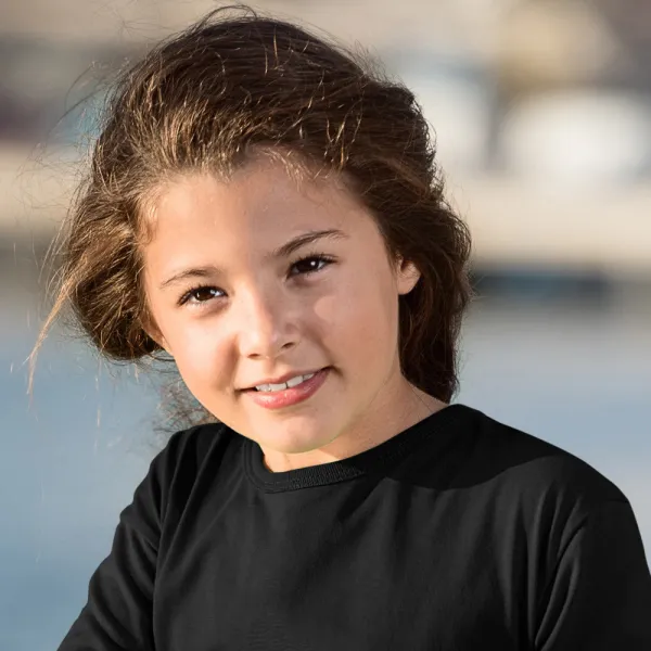 Dječja majica dugih rukava - Klasičan okrugli izrez