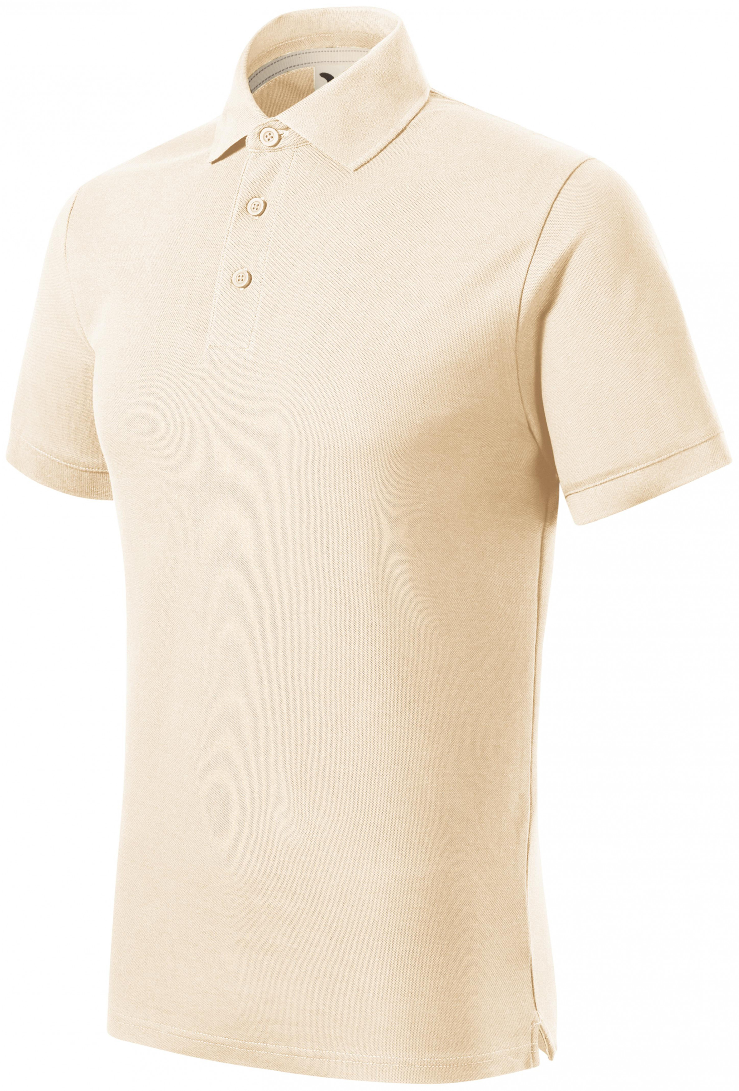 Muška polo majica od organskog pamuka, badem, 2XL